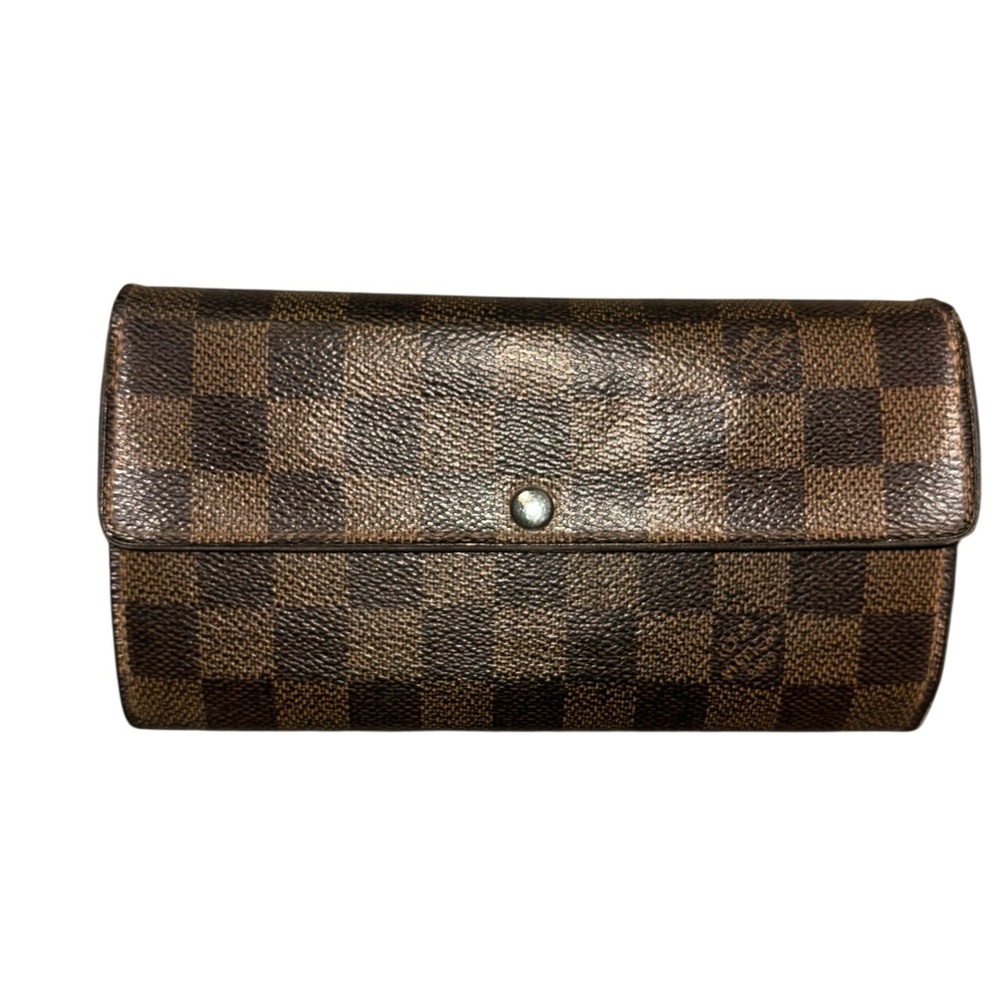 Louis Vuitton Brown Checkered Wallet